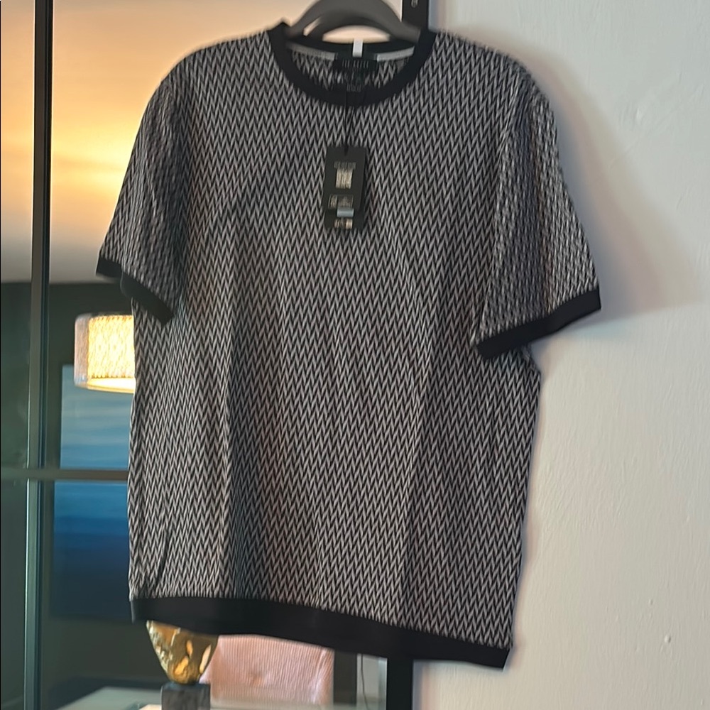 Ted Baker Black and White Short Sleeve Tee